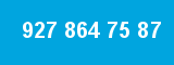 927 864 75 87 927 864 75 87